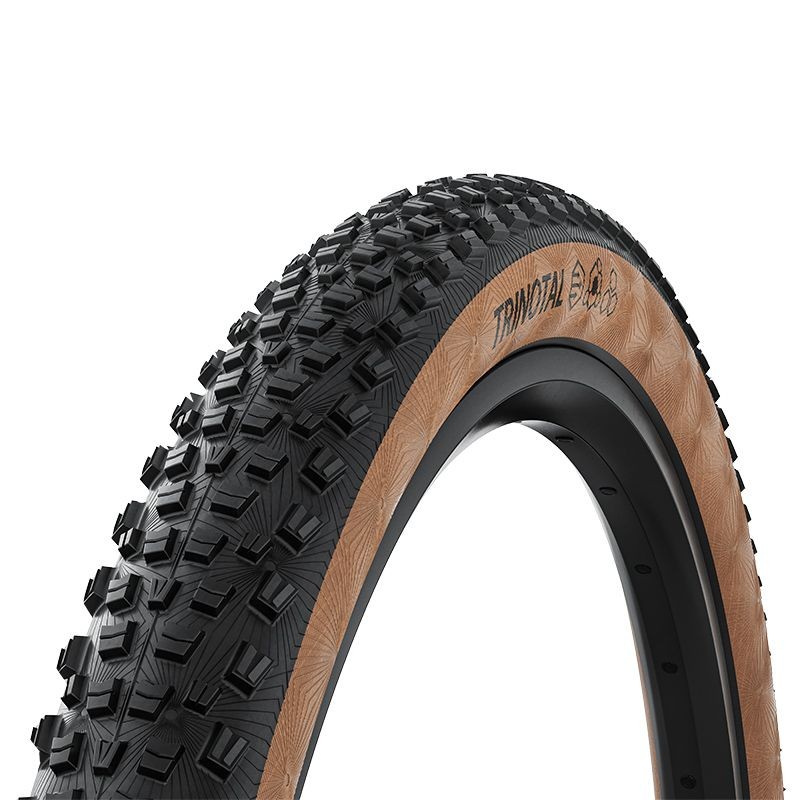 CUBIERTA CONTINENTAL TRINOTAL 29x2.40 RACE RAPID COMPOUND TUBELESS READY PLEGABLE NEGR/MARRON 60-622