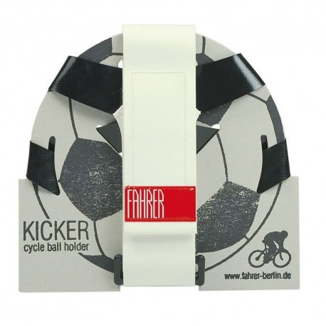 Correa soporte para balón Kicker Fahrer negro/blanco