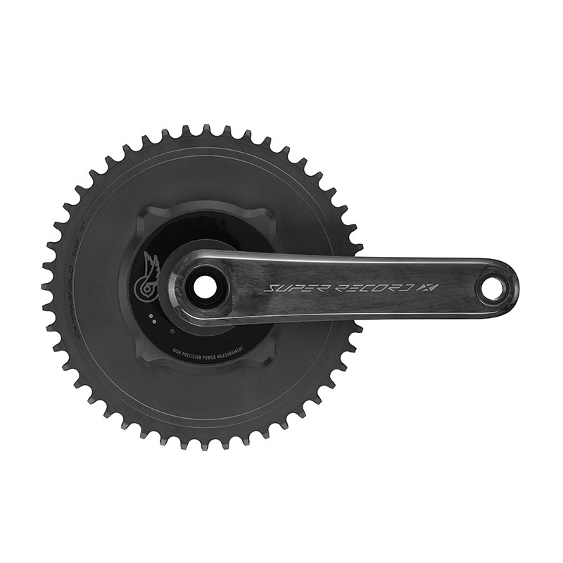 JUEGO DE BIELAS POTENCIOMETRO CAMPAGNOLO SUPER RECORD 165 mm 1x13V CARBONO NEGRO
