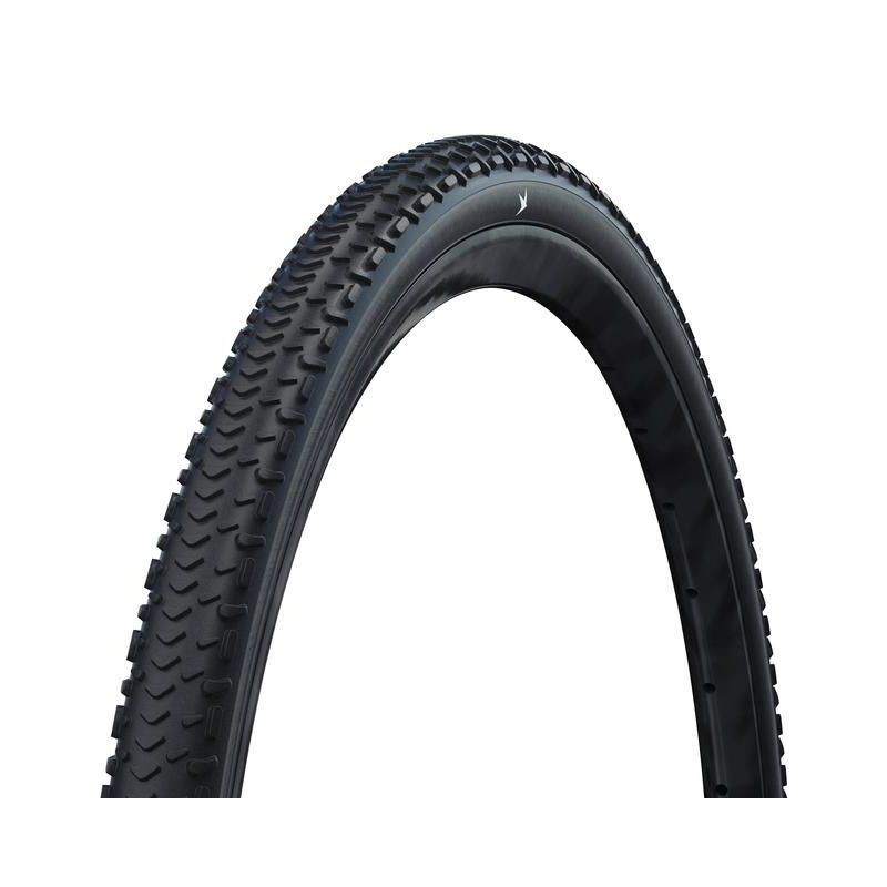 CUBIERTA SCHWALBE G-ONE RX 700x40C HS637 PERF R-GUARD ADDIX GREEN TUBELESS READY PLEG. NEGRO 40-622