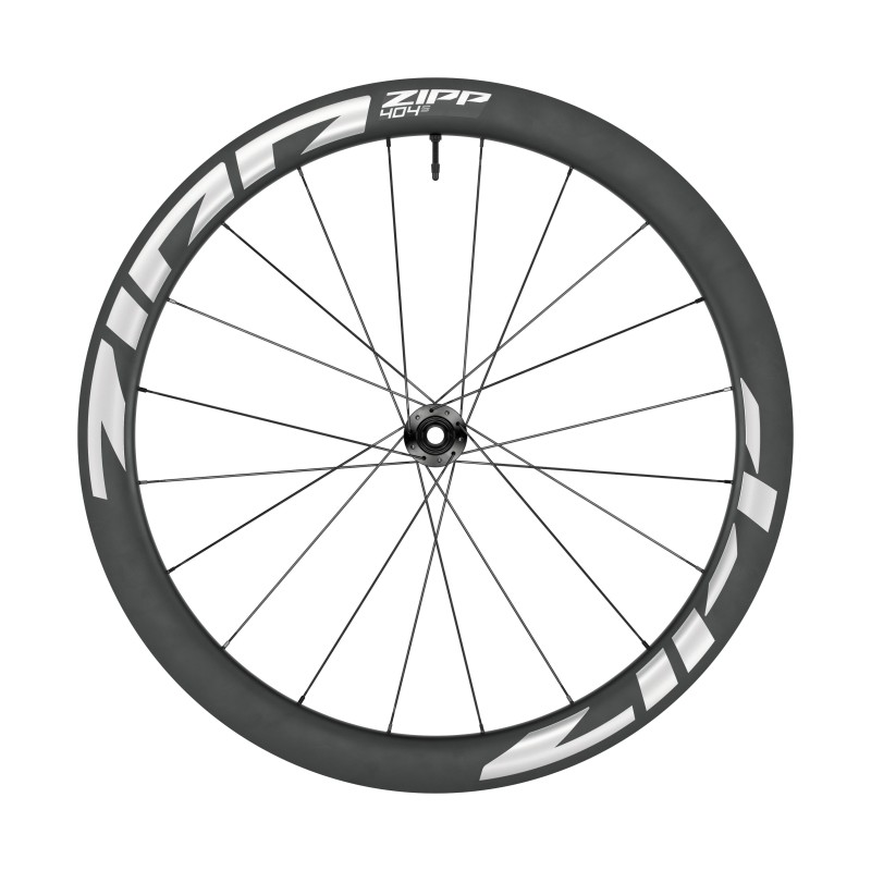 ZIPP RUEDA 404 S TUBELESS DISC C.L. DEL 12X100 50MM 20 RADIOS (76D) (INT 23MM) ADHESIVO BLANCO A1*