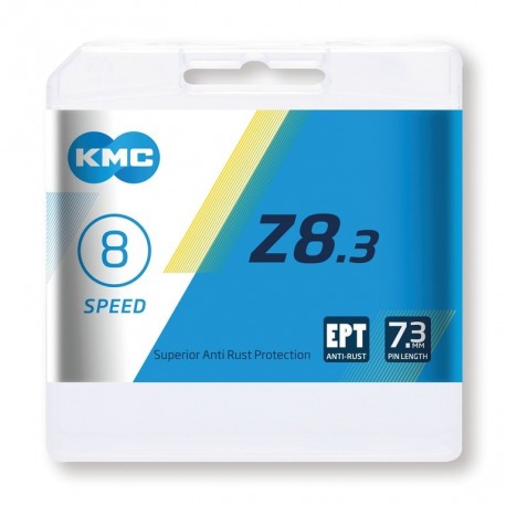 Cadena KMC Z8 EPT anticorrosión 1/2" x 3/32", 114 eslabones, 7,1mm, 8-v.