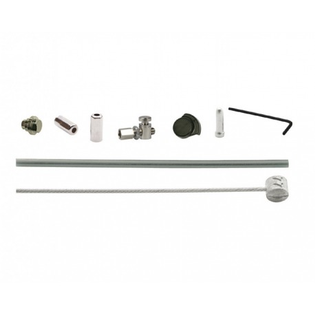 Kit cable de freno para freno tambor XLC 1700/2350mm 1 boquilla plateado