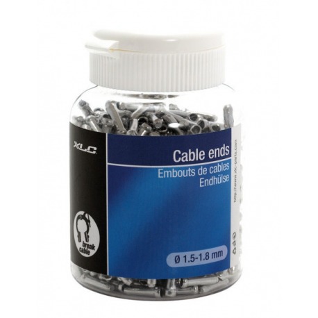 XLC Topes para cable de freno BR-X09 negro Ø1,0-1,8mm 500 Stück in Flasche