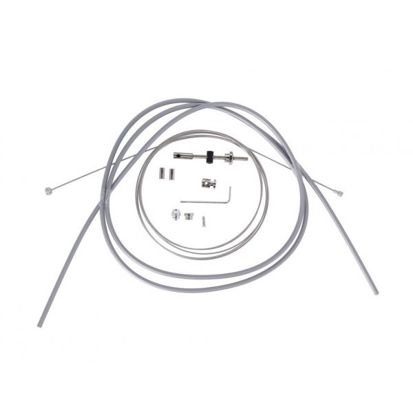 XLC Kit cable de freno para freno tambor 17000/2350mm 2 boquillas plateado