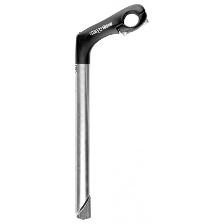 Potencia Ergotec Kobra Tube SL300mm/90mm Niro/Alu,negro/plata,1 1/8",Ø25,4mm,30°