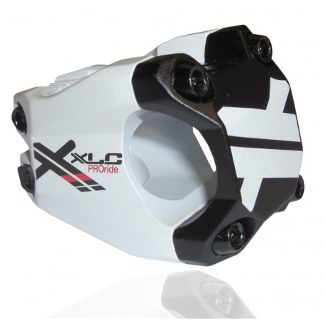XLC Pro Ride, Potencia A-Head ST-F02 1 1/8", Ø 31,8 mm, 40 mm, blanco/negro