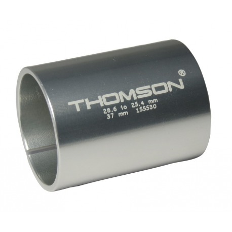 Casquillo reductor Thomson negro 37mm p.potencia A-Head 1.1/8" a horquilla 1"