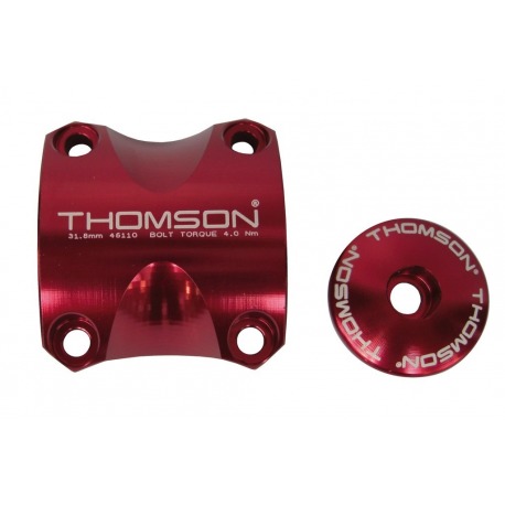 Kit abrazadera manillar Thomson Elite X4 MTB 31,8 rojo