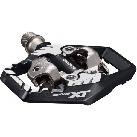 PEDALES SHIMANO MTB PD-M8120 FIJACION 2 CARAS PLATA/NEGRO