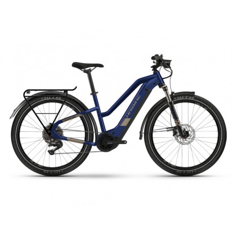 Bicicleta Electrica Haibike Trekking 7 Trapez blue/sand 2022