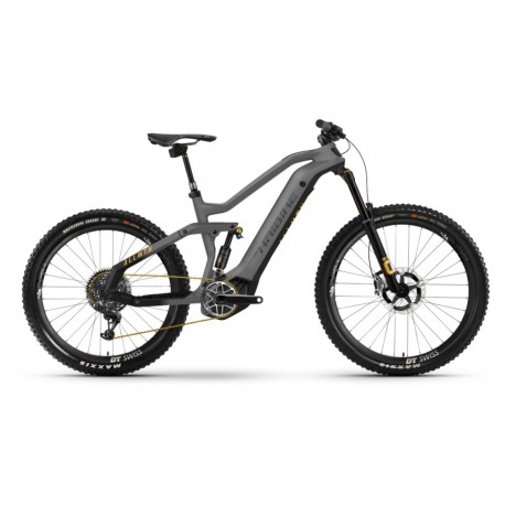 Bicicleta Electrica doble suspension Haibike AllMtn SE i600Wh 12-G XX1-AXS titan/black/yellow matte 2021
