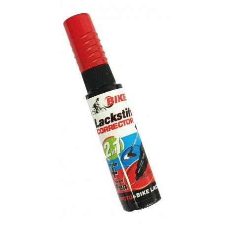 Lápiz reparador de pintura Bikefit  2in1 12 ml rojo tráfico