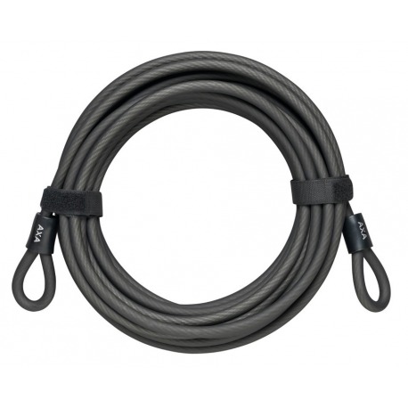 Cable lazo AXA longitud 10 metos, Ø10mm negro