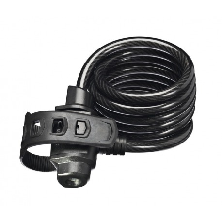 Cable espiral antir.Trelock 180cm Ø 10mm SK 222/180/10 FIXXGO negro
