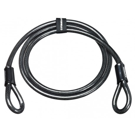 Cable lazo Trelock 2 lazos Ø12mm ZS 180/180/12, negro, 180cm
