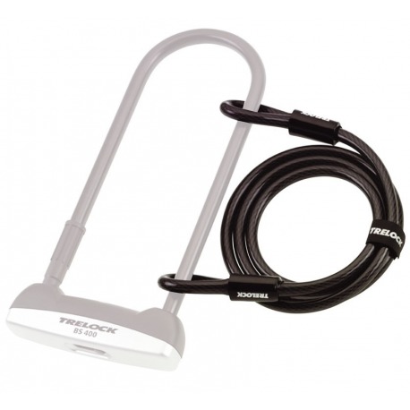 Cable con lazos, Trelock con 2 lazos ZS 150/150 /10  150cm, Ø 10mm