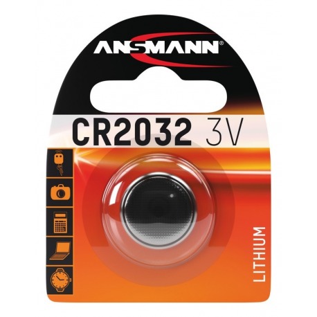 Pilas Ansmann/sigma botón CR2032 Litio, 3V, por unidad