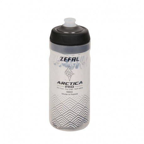 BIDON ISOTERMICO ZEFAL ARCTICA PRO 55 PLATA/NEGRO 550 ml