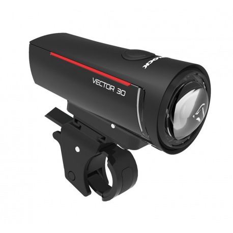 Luz LED a batería Trelock I-go Vector 30 LS 300, negro, con soporte ZL300,30 Lux