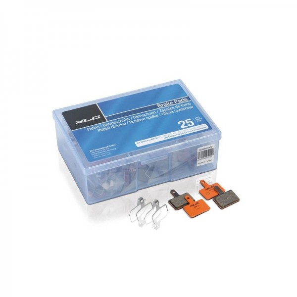 XLC disc brake pads Tektro BP-S07 workshop box, 25 sets, sintered