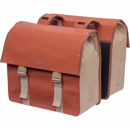 ALFORJAS BASIL URBAN LOAD 53L IMP.POLIE.ROJO/BEIGE