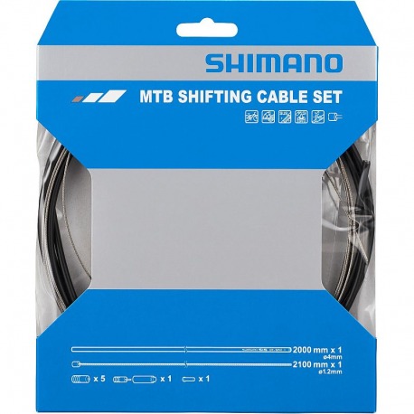 KIT CABLE/FUNDA CAMBIO SHIMANO SP41 4mm 2100mm NEG