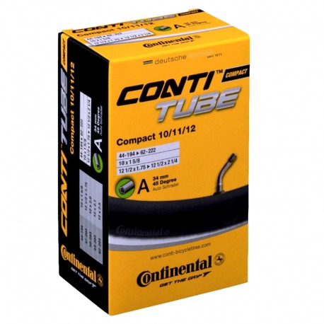 CAMARA CONTINENTAL COMPACT 10/11/12x1/2x1.75-2.5 VALVULA STANDARD 34 mm 45º (44-194/62-222)