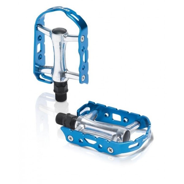 XLC pedal MTB Ultralight V PD-M15 Alu, plata/azul, sin reflector
