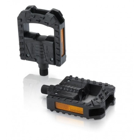 XLC pedal plegable PD-F01 plástico, negro, reflector