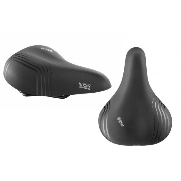 Sillín Selle Royal Roomy Classic, negro unisex, 277x215mm, relaxed, aprox.715g