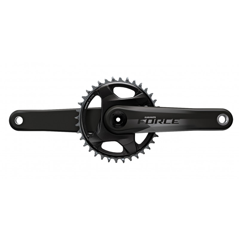 JGO. DE BIELAS Y PLATO SRAM FORCE D1 DUB 172.5 mm 40D 107 BCD PARA CANNONDALE AI NEGRO SIN CAZOLETAS