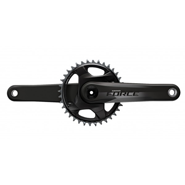 JGO. DE BIELAS Y PLATO SRAM FORCE D1 DUB 172.5 mm 40D 107 BCD PARA CANNONDALE AI NEGRO SIN CAZOLETAS