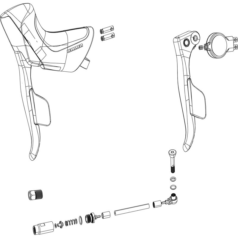 KIT LEVA DE FRENO MANETA SRAM FORCE ETAP AXS IZQUIERDA DISCO GRIS/IRIDISCENTE