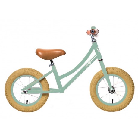 Bici aprendizaje RebelKidz Air Classic Unisex 12,5", acero, Classic verde claro