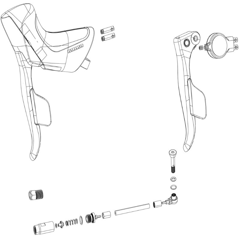 KIT LEVA DE FRENO Y CAMBIO MANETA SRAM APEX ETAP AXS IZQUIERDA DISCO