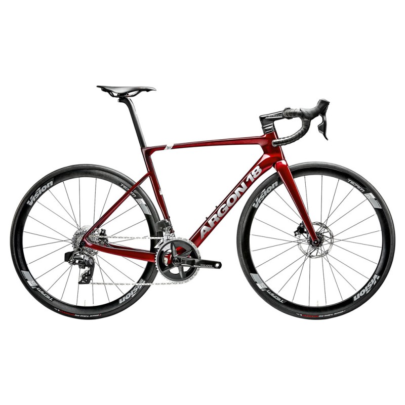 BICICLETA ARGON18 SUM RIVAL AXS RACE DAY RED GLOSS T-M