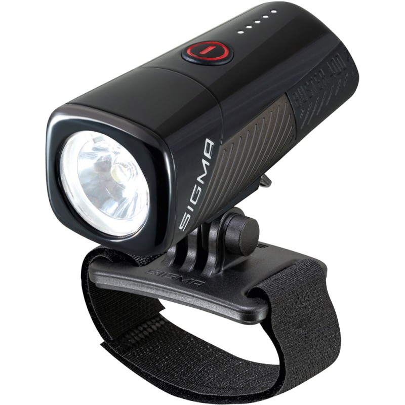 LUZ PARA CASCO SIGMA BUSTER 400 LED USB NEGRO