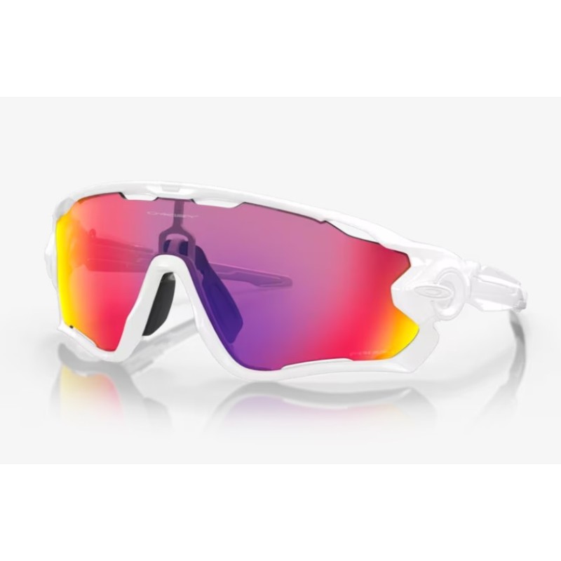 Gafas OAKLEY Jawbreaker blanco brillo lentes prizm road