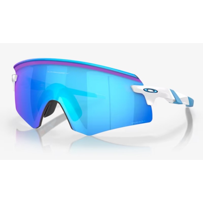 Gafas OAKLEY Encoder blanco brillo Lentes Prizm Sapphire