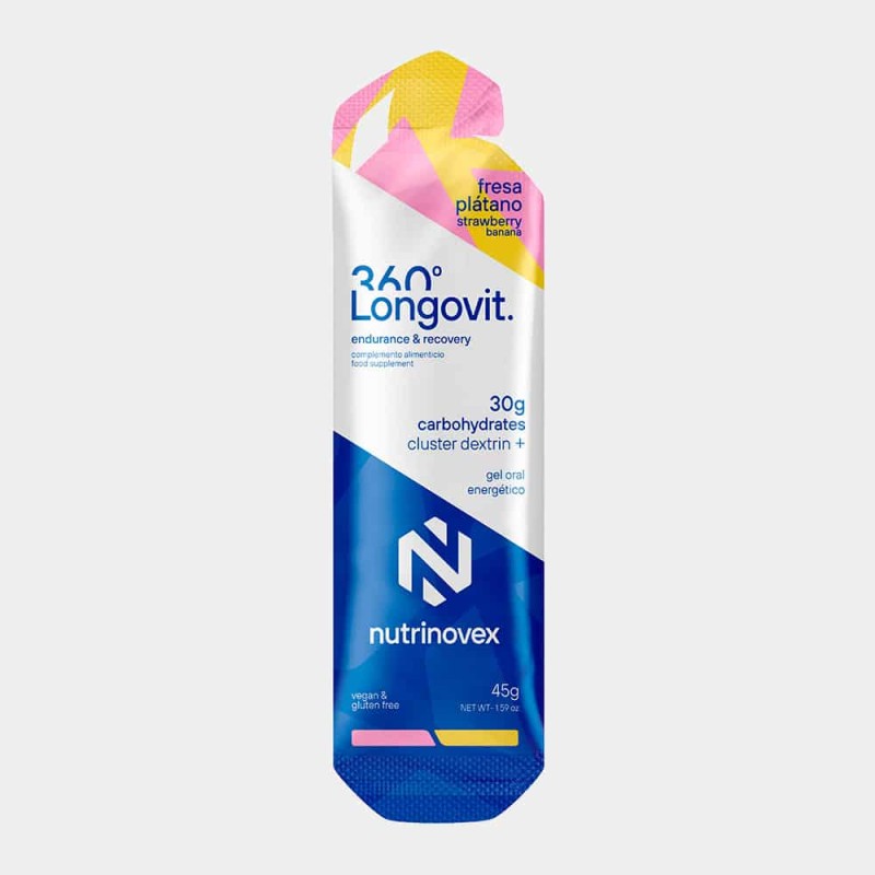 Gel Nutrinovex Longovit 360 Fresa/Plátano 45g