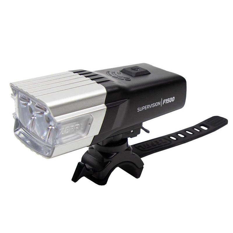 LUZ DELANTERA ZEFAL SUPERVISION F1500 USB BLAN/NEG