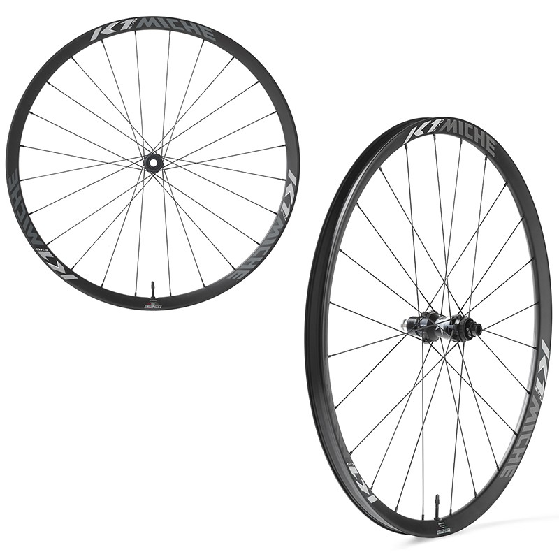 JUEGO DE RUEDAS MICHE K1 EVO BOOST 29" DISCO CENTERLOCK TUBELESS HOOKLESS SHIM. MICRO SPLINE CARBONO