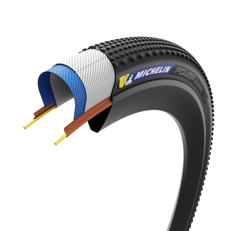 CUBIERTA MICHELIN POWER GRAVEL 650Bx50 COMPETITION LINE PLEGABLE NEGRO 50-584