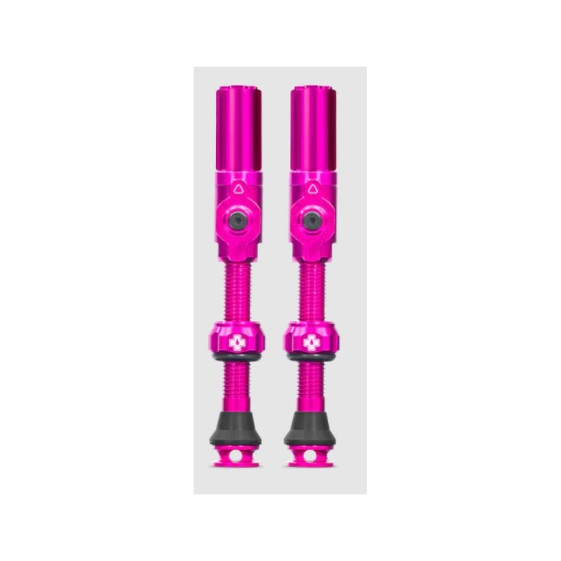 Muc-Off Tubeless Valves Big Bore Hybrid rosa (grande, 45 mm)