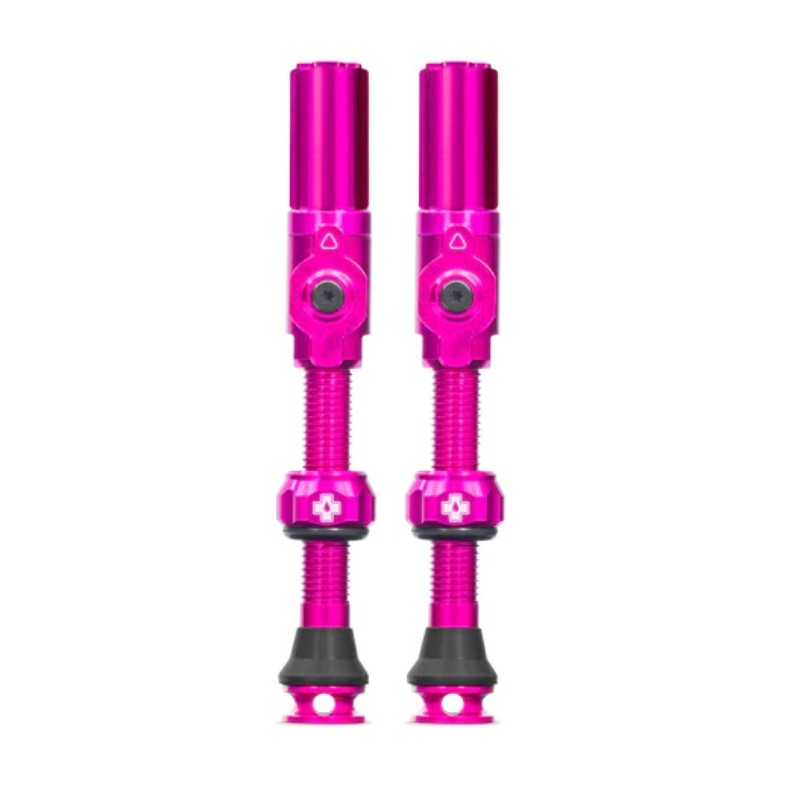 Valvulas Tubeless Muc-Off Big Bore Hybrid rosa (grande, 45 mm)