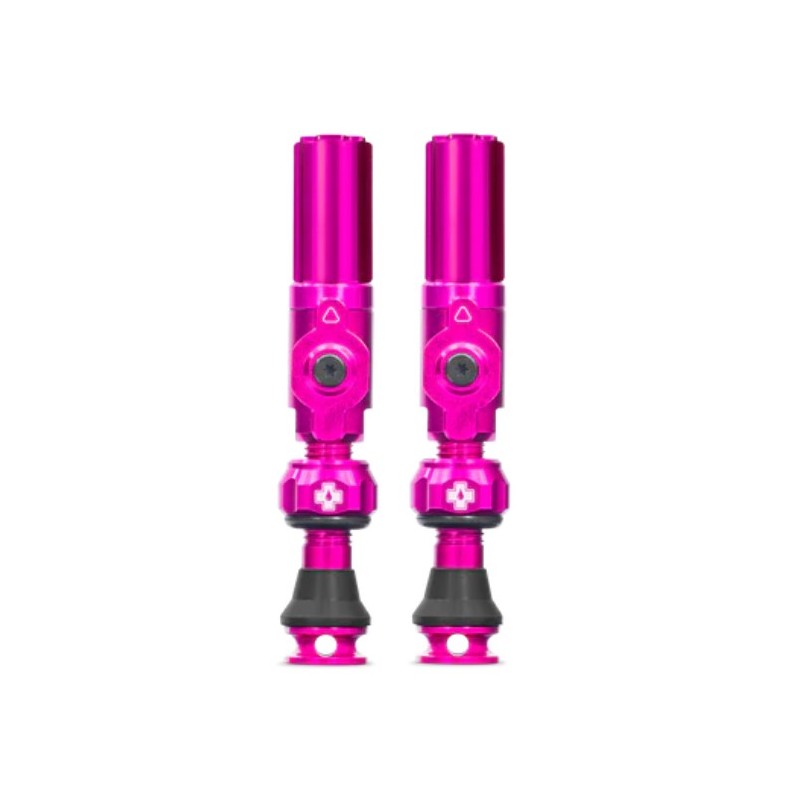 Valvulas Tubeless Muc-Off Big Bore Hybrid rosa (pequeña, 30mm)