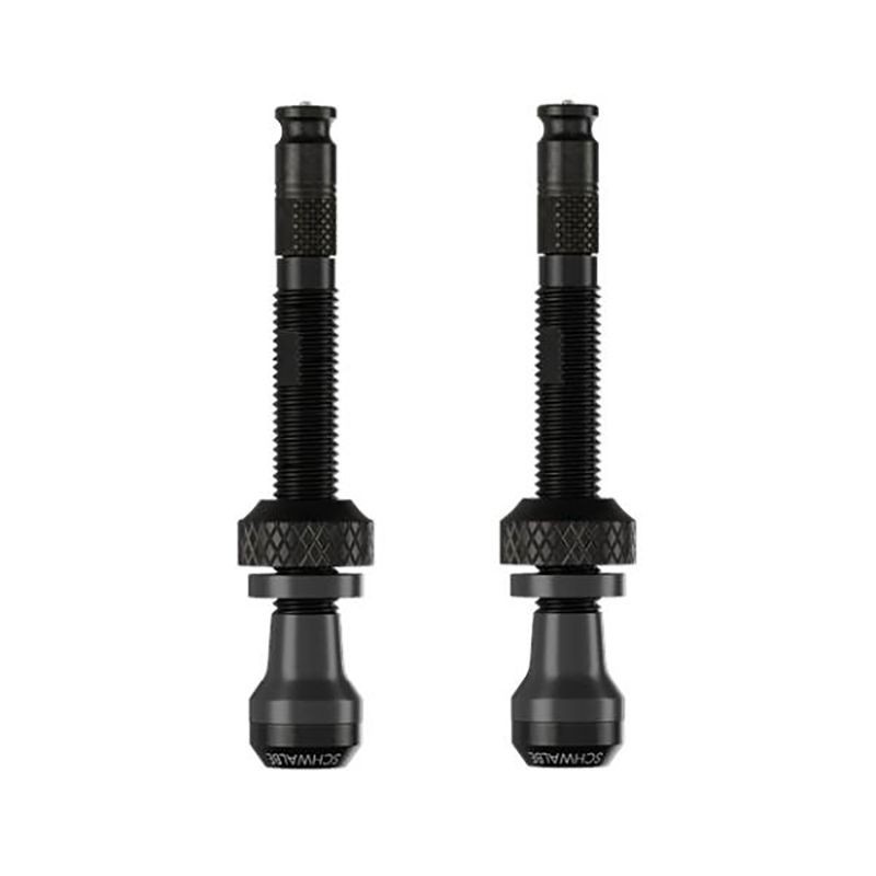 JUEGO DE VALVULAS PRESTA SCHWALBE CLICK VALVE TUBELESS 40 mm NEGRO