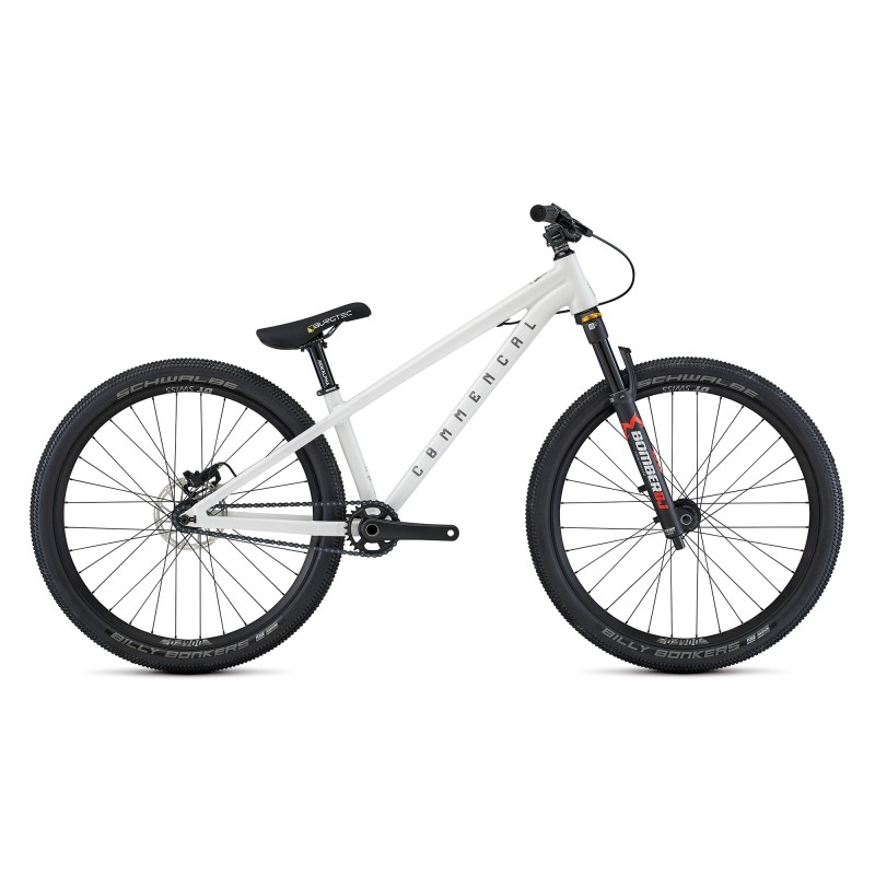 BICICLETA DIRT COMMENCAL ABSOLUT BOMBER BLACK PURE WHITE