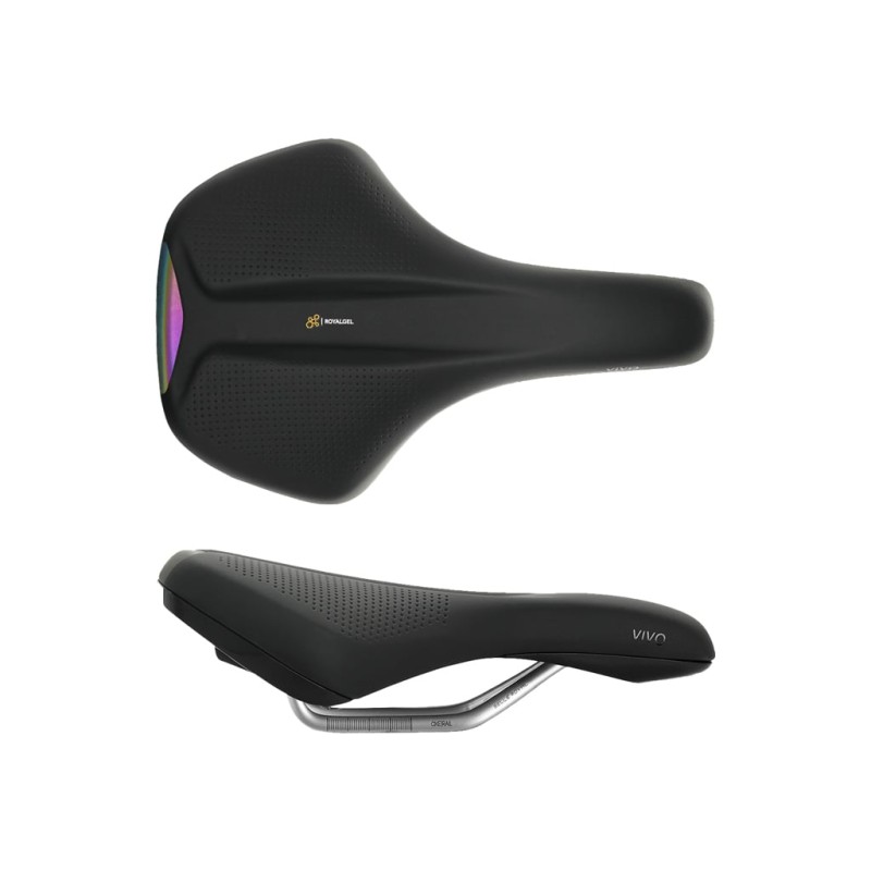 SILLÍN SELLE ROYAL VIVO REFLECTIVE ROYALGEL MODERATE UNISEX BLACK